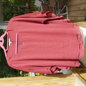 SIONI Merlot Flowy Multi sheer layered Blouse Sz M NWT